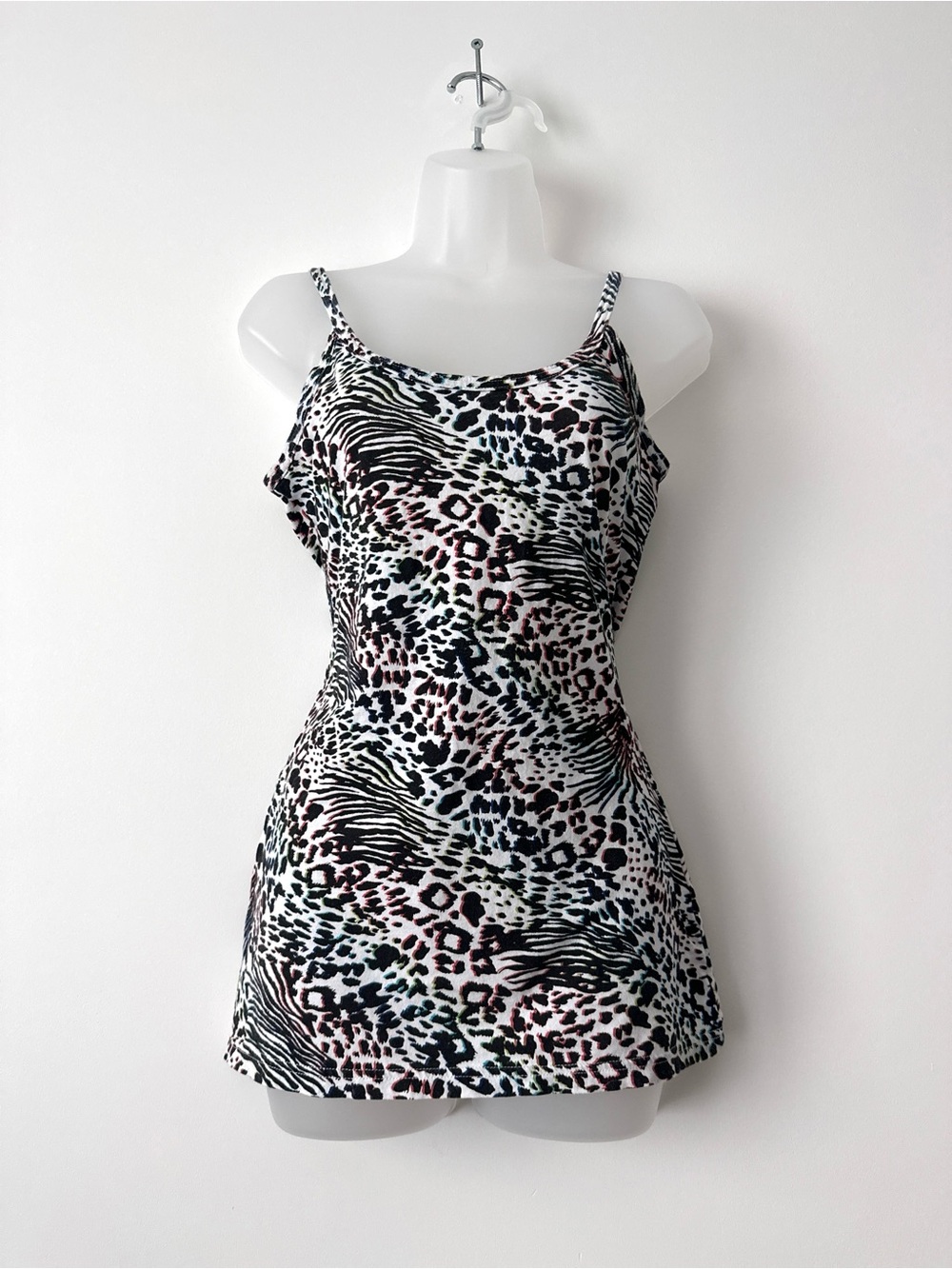 rainbow animal print tank top